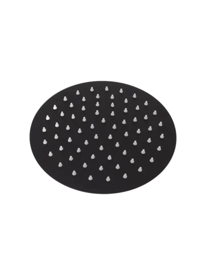 REGADERA REDONDA NEGRO MATE 25CMS ULTRAPLANA