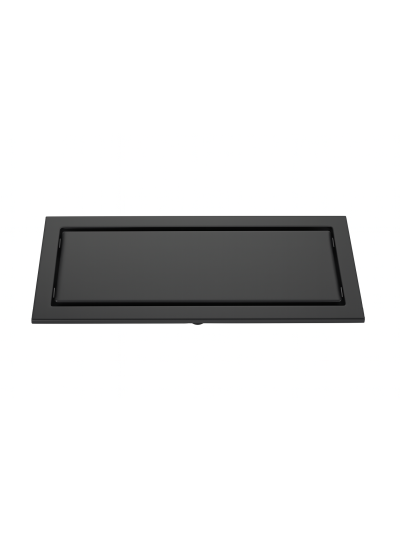 REJILLA INIVISIBLE NEGRA 30X10