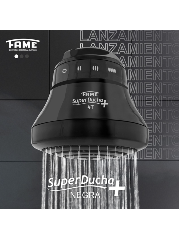 SUPERDUCHA FAME + SIN MANGUERA 220V - NEGRA