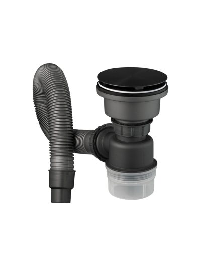 KIT SIFON Y CANASTILLAS NEGRO MATE