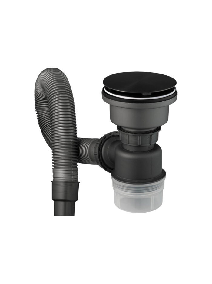 KIT SIFON Y CANASTILLAS NEGRO MATE