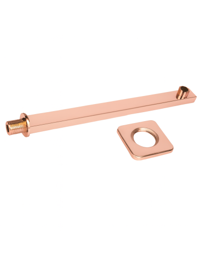 TUBO CUADRADO 40CM ORO ROSA