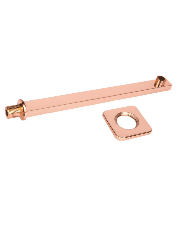TUBO CUADRADO 40CM ORO ROSA