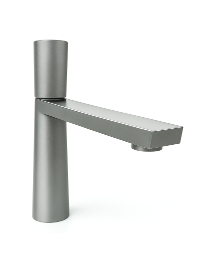 LLAVE LAVAMANOS MONOCONTROL MADRID GRIS METAL BAJA