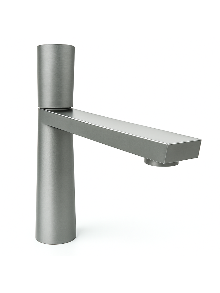 LLAVE LAVAMANOS MONOCONTROL MADRID GRIS METAL BAJA