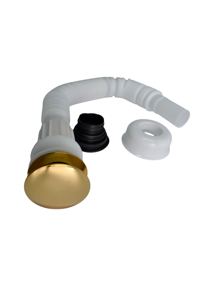 DESAGUE DE PUSH PLASTICO DORADO