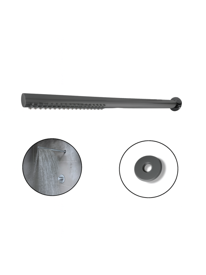 DUCHA TUBULAR 60 CM GRIS