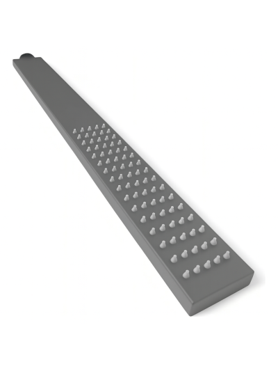 DUCHA RECTANGULAR DE 60 CM GRIS METAL