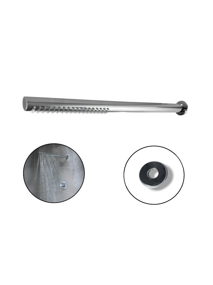 DUCHA TUBULAR 60 CM CROMADA