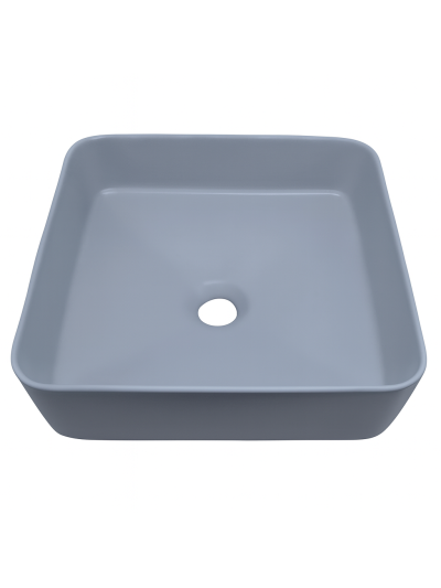 LAVAMANOS GRIS CUADRADO 38x38x12cm