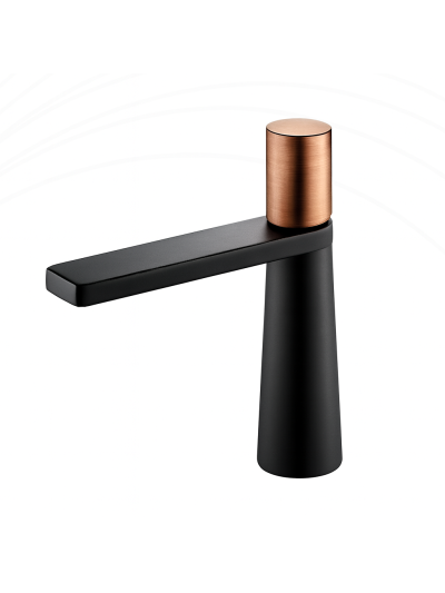 MONOCONTROL BAJO NEGRO MATE+ORO ROSA TEXTURIZADO