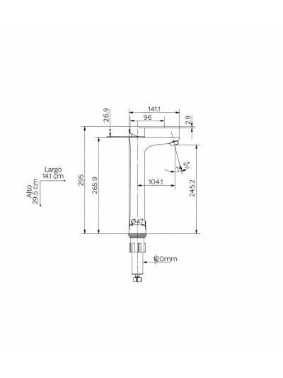 MONOCONTROL ALTO POSTO NEGRO MATE