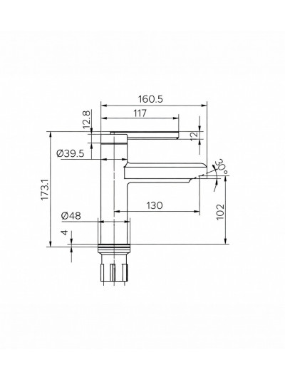 MONOCONTROL SOTTILE  BAJA NEGRO MATE+ORO ROSA
