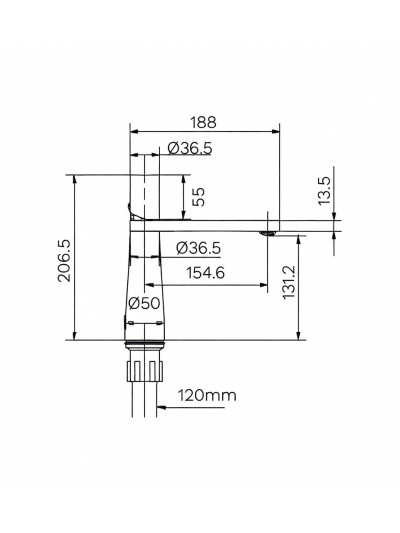 MONOCONTROL BAJO DRITTO NICKEL TEXTURIZADO