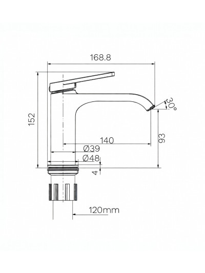 MONOCONTROL BAJO SPACCO  NICKEL TEXTURIZADO