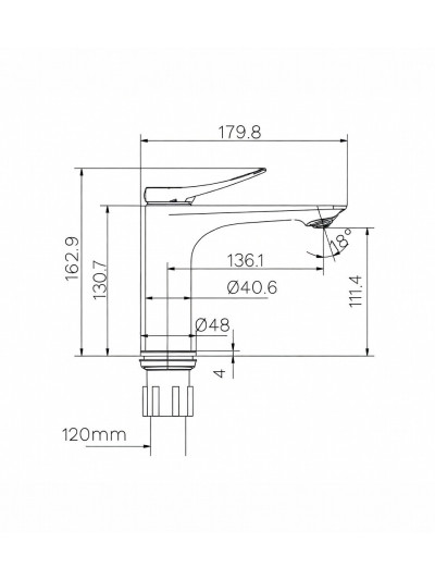 MONOCONTROL BAJO VOLARE NECKEL TEXTURIZADO