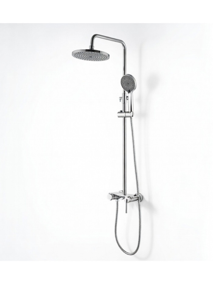 COLUMNA DUCHA LUSSO NICKEL TEXTURIZADO