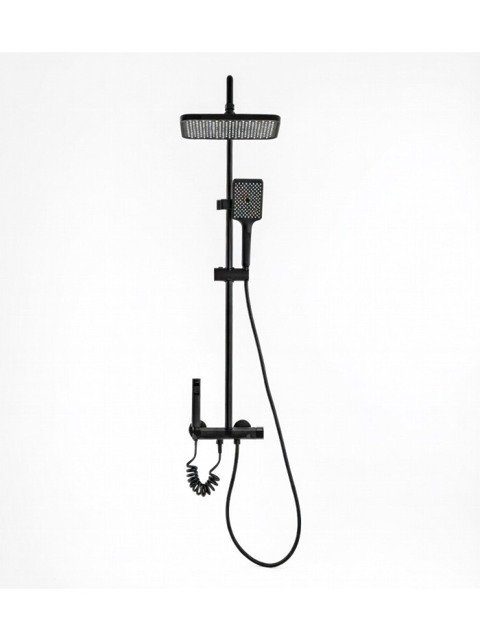 COLUMNA DUCHA PIANOFORTE NEGRO MATE