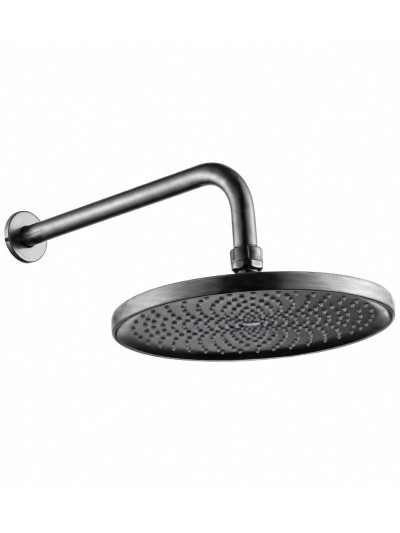 REGADERA REDONDA SPACCO 10" GRIS CONCRETO