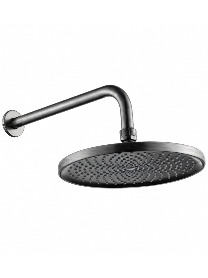 REGADERA REDONDA SPACCO 10" GRIS CONCRETO