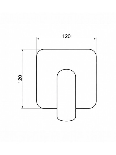 MONOCONTROL DUCHA VOLARE NIQUEL CEPILLADO
