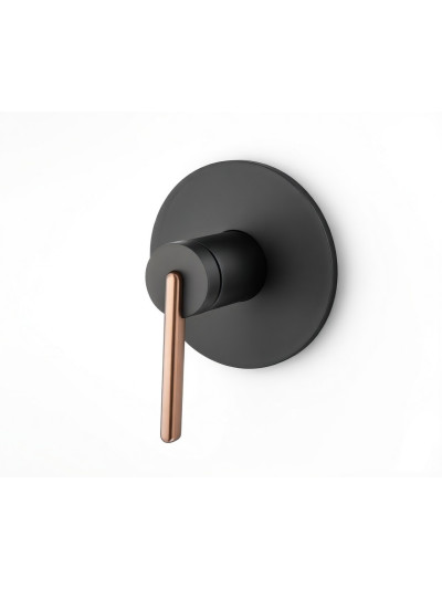 MONOCONTROL DE DUCHA SOTTIELE NEGRO MATE+ ORO ROSA TEXTURIZADO