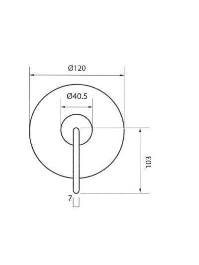 MONOCONTROL DUCHA SOTTILE GRIS CONCRETO