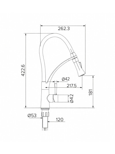 MONOCONTROL COCINA CIGNO NEGRO MATE
