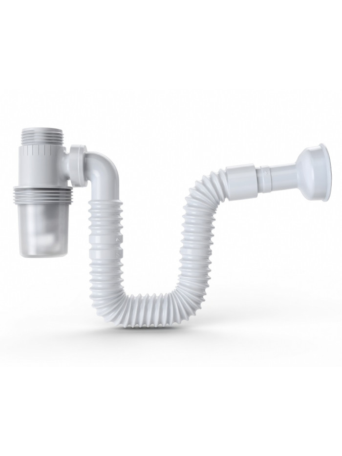 SIFON PARA LAVAPLATOS Y LAVAMANOS COLOR BLANCO CP-WSF80