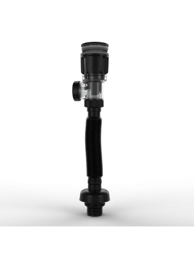 SIFON NEGRO CON TRAMPA Y PUSH DE 80 CM ISA-4