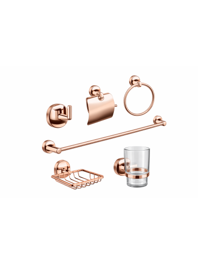 ACCESORIOS DE BAÑO BELGICA ROSE GOLD
