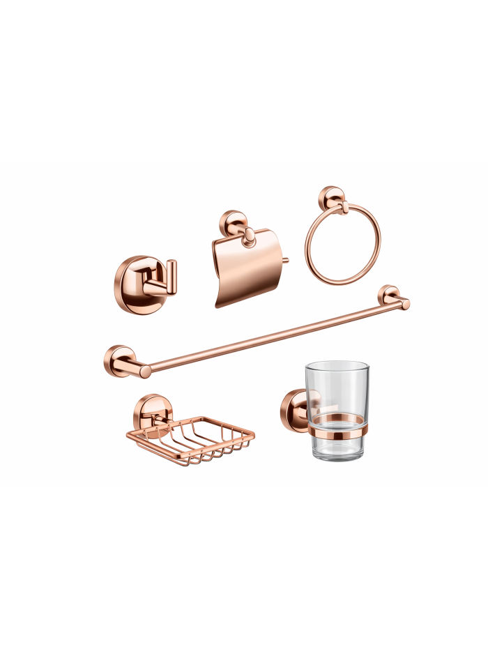 ACCESORIOS DE BAÑO BELGICA ROSE GOLD