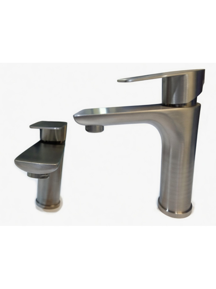 GRIFERIA LAVAMANOS UN AGUA SATIN ACERO