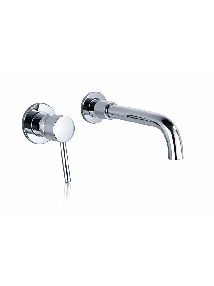 LLAVE LAVAMANOS MONOCONTROL PARED CROMADA