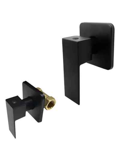 LLAVE REGISTRO CUADRADA NEGRO MATE