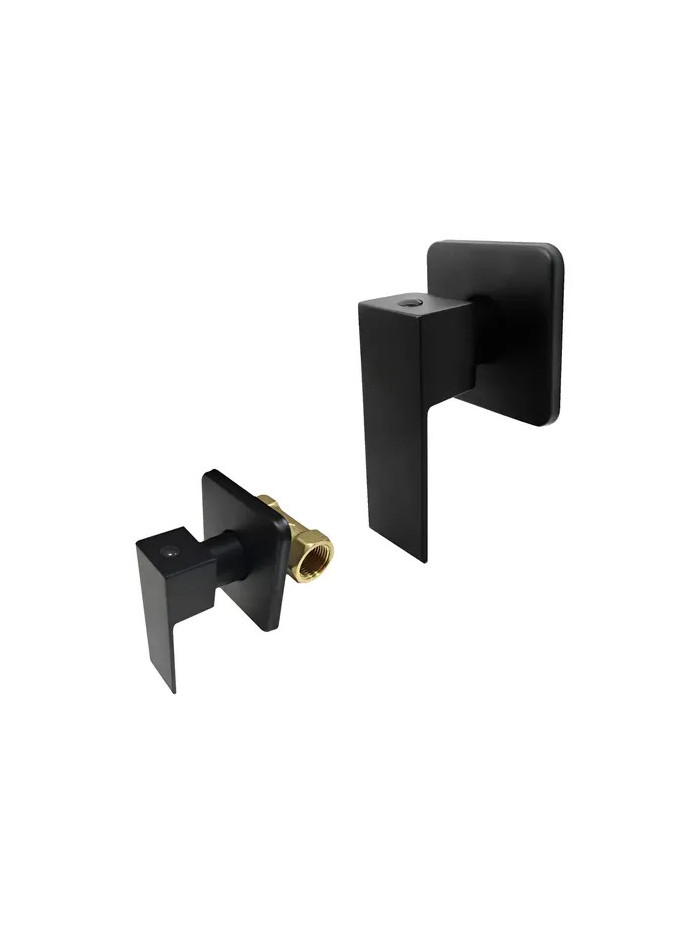 LLAVE REGISTRO CUADRADA NEGRO MATE