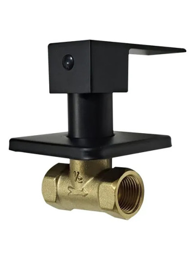 LLAVE REGISTRO CUADRADA NEGRO MATE