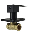 LLAVE REGISTRO CUADRADA NEGRO MATE