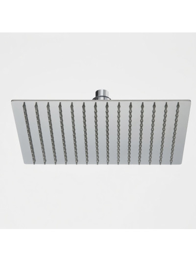 REGADERA CUADRADA CROMO ULTRAPLANA 30CMS