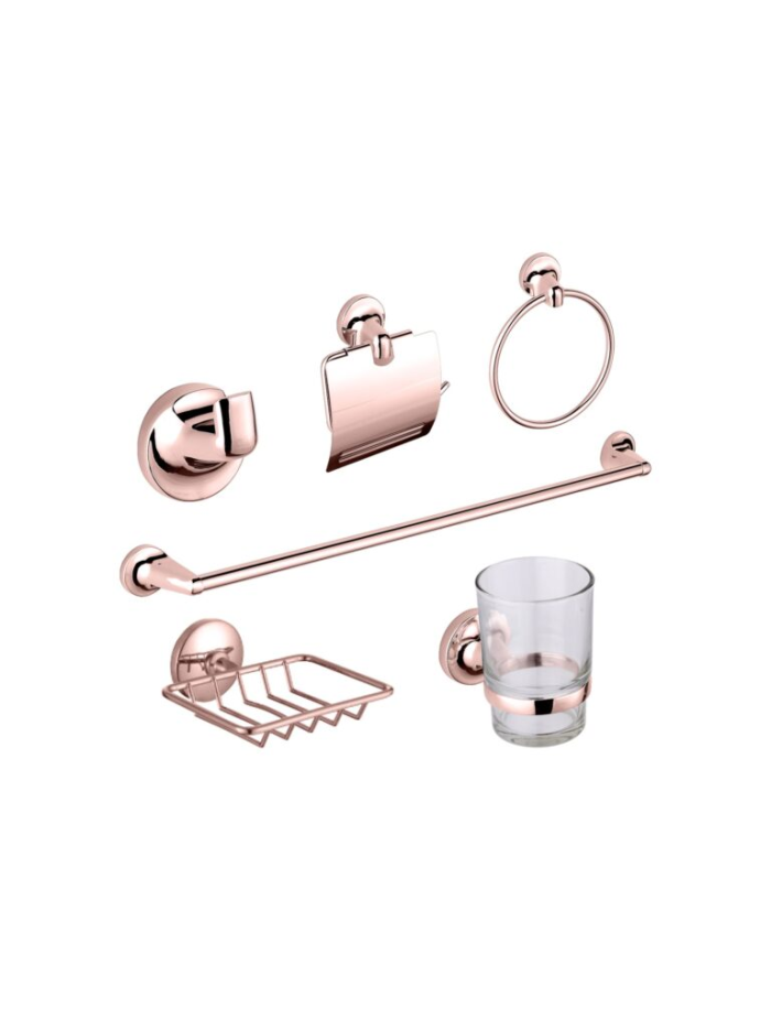 ACCESORIOS DE BAÑO BELGICA ROSE GOLD