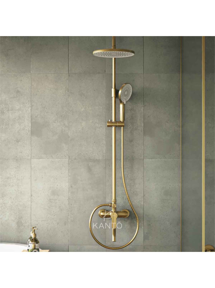 COLUMNA DE DUCHA ADVANCE BRUSHED GOLD