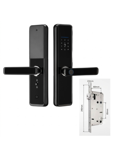 CERRADURA CON HUELLA APP CLAVE Y TARJETA SMARTLOCK