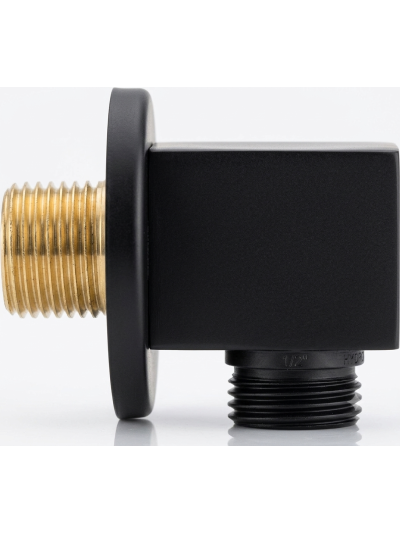 CODO CUADRADO BRONCE NEGRO MATE