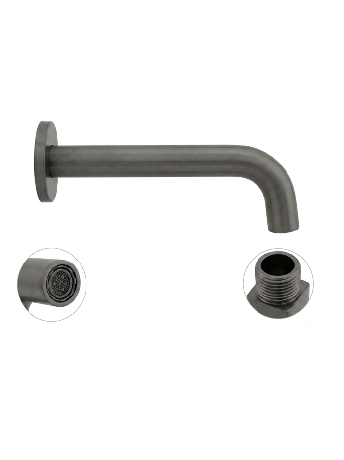 PICO REDONDO EN BRONCE GUN METAL GRAFITO