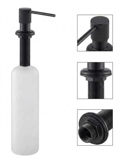 DISPENSADOR DE COCINA DIAMANTE NEGRO MATE