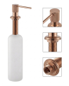DISPENSADOR DE JABON LIQUIDO DIAMANTE ROSE GOLD ORO ROSA