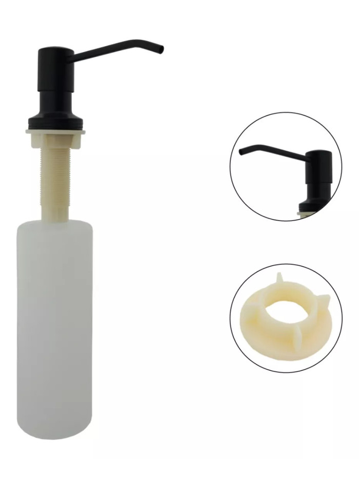 DISPENSADOR DE JABON PARA COCINA NEGRO