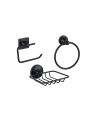 ACCESORIOS DE BAÑO BELGICA 3 PCS NEGRO