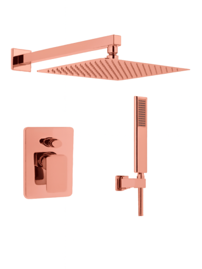 JUEGO DUCHA ELITE ORO ROSA