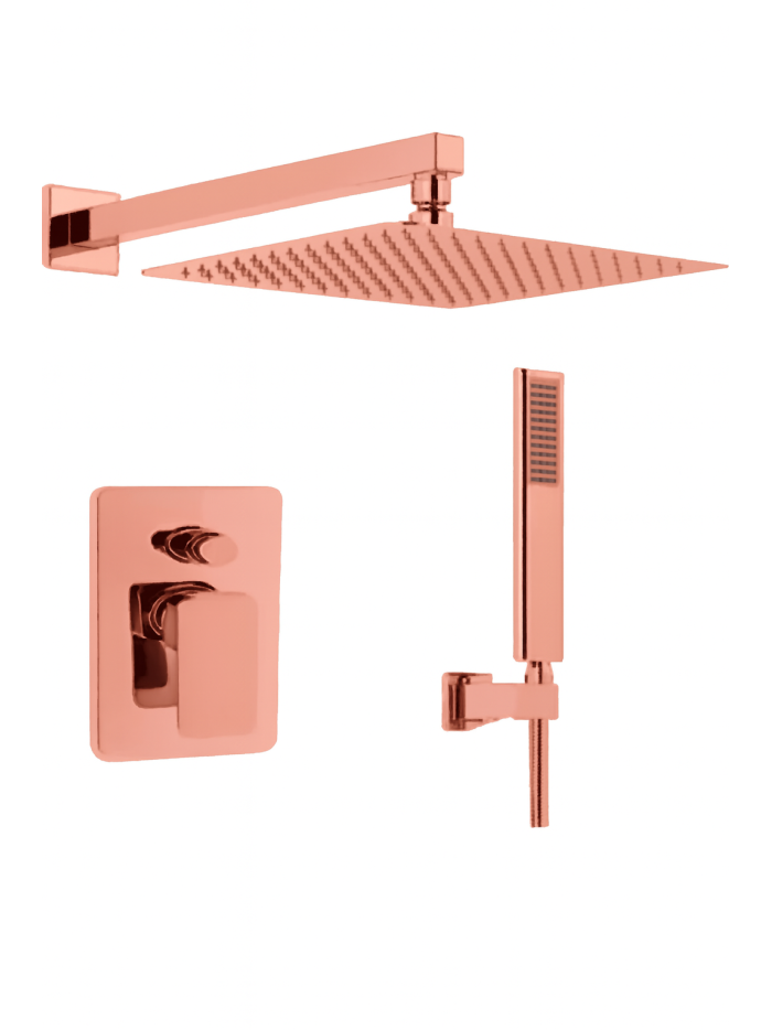 JUEGO DUCHA ELITE ORO ROSA